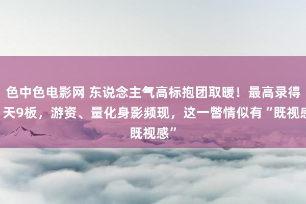 色中色电影网 东说念主气高标抱团取暖！最高录得11天9板，游资、量化身影频现，这一瞥情似有“既视感”