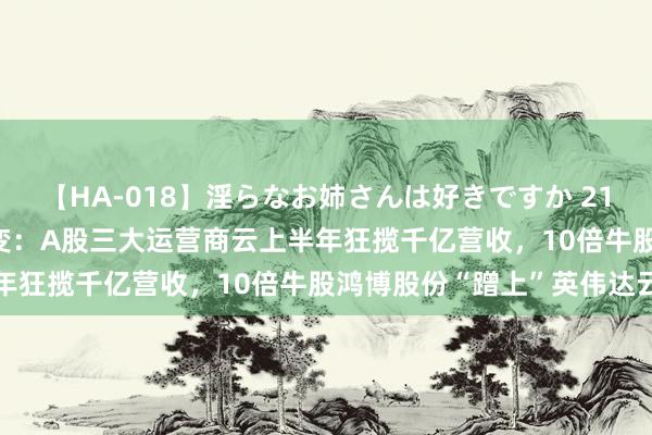 【HA-018】淫らなお姉さんは好きですか 21 AI波浪掀云厂商江湖剧变：A股三大运营商云上半年狂揽千亿营收，10倍牛股鸿博股份“蹭上”英伟达云