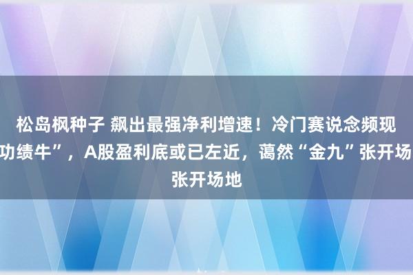 松岛枫种子 飙出最强净利增速！冷门赛说念频现“功绩牛”，A股盈利底或已左近，蔼然“金九”张开场地