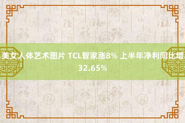 美女人体艺术图片 TCL智家涨8% 上半年净利同比增32.65%