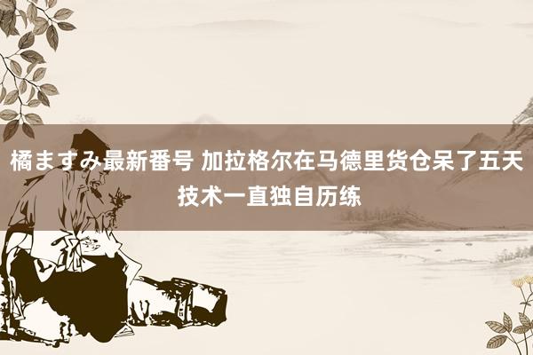 橘ますみ最新番号 加拉格尔在马德里货仓呆了五天 技术一直独自历练