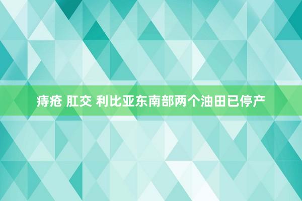 痔疮 肛交 利比亚东南部两个油田已停产