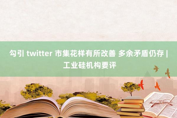 勾引 twitter 市集花样有所改善 多余矛盾仍存 | 工业硅机构要评